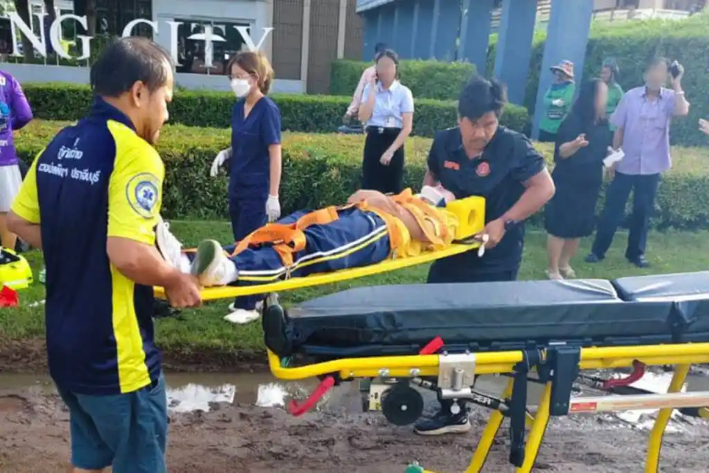 In Thailand, a passenger bus collided with a school van, injuring 24 students.