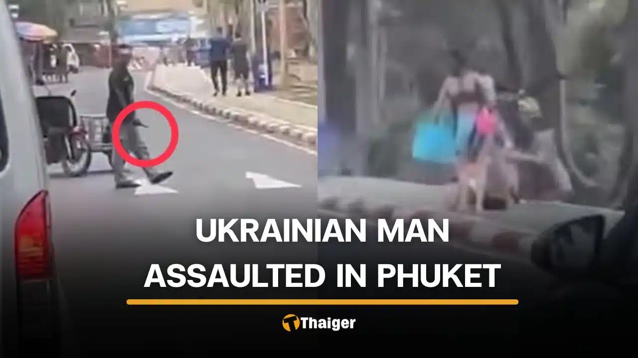 A Thai ice cream seller was arrested for attacking a Ukrainian tourist