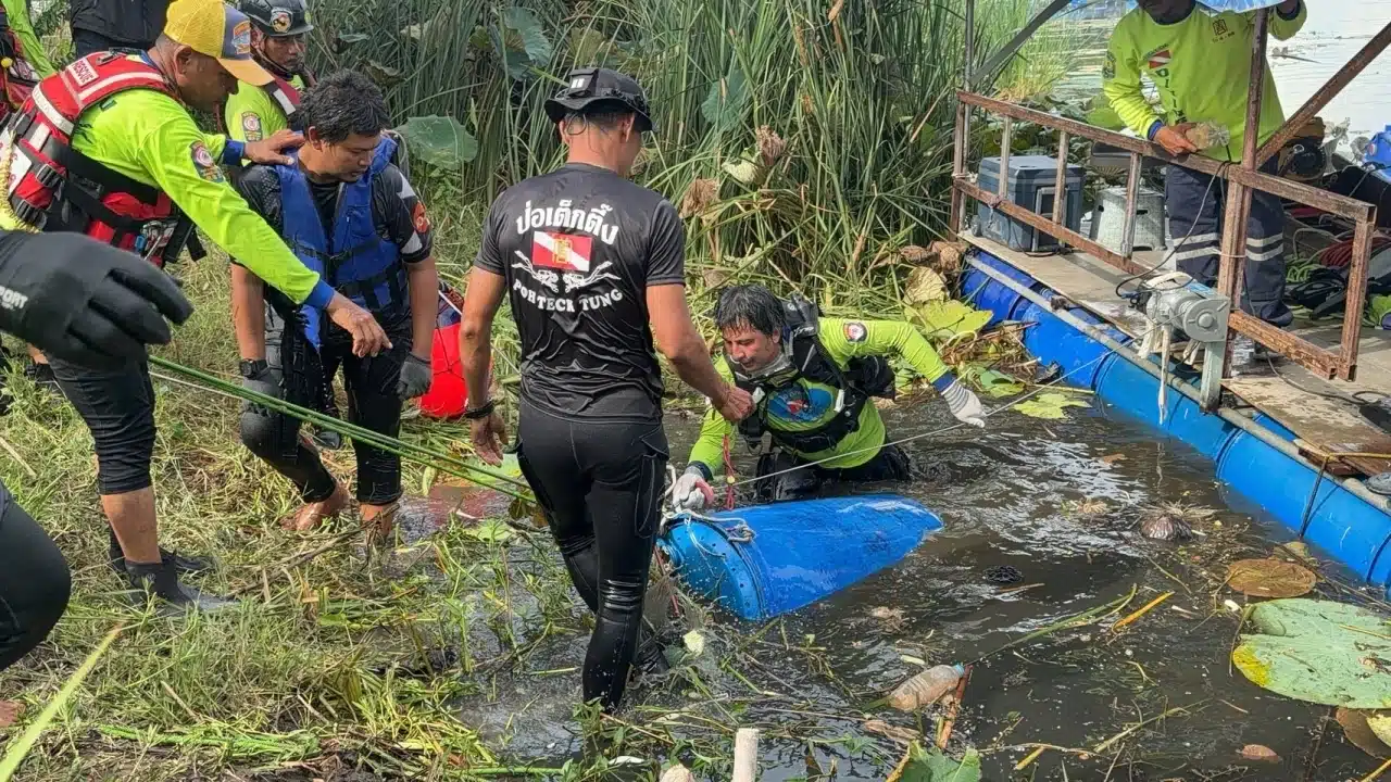 Central Thailand police are investigating a horrific discovery in Nonthaburi province.