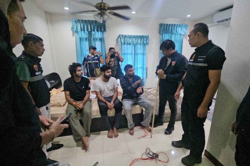 พัทยา: ตำรวจปล่อยตัวสามคนจากอินเดียที่ถูกมิจฉาชีพลักพาตัว