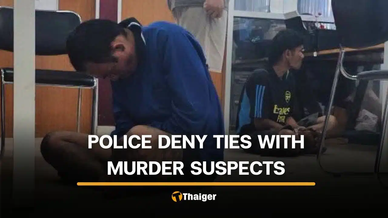 Police in Chon Buri deny any connection to the suspects in the murder of Russian brothers and sisters.